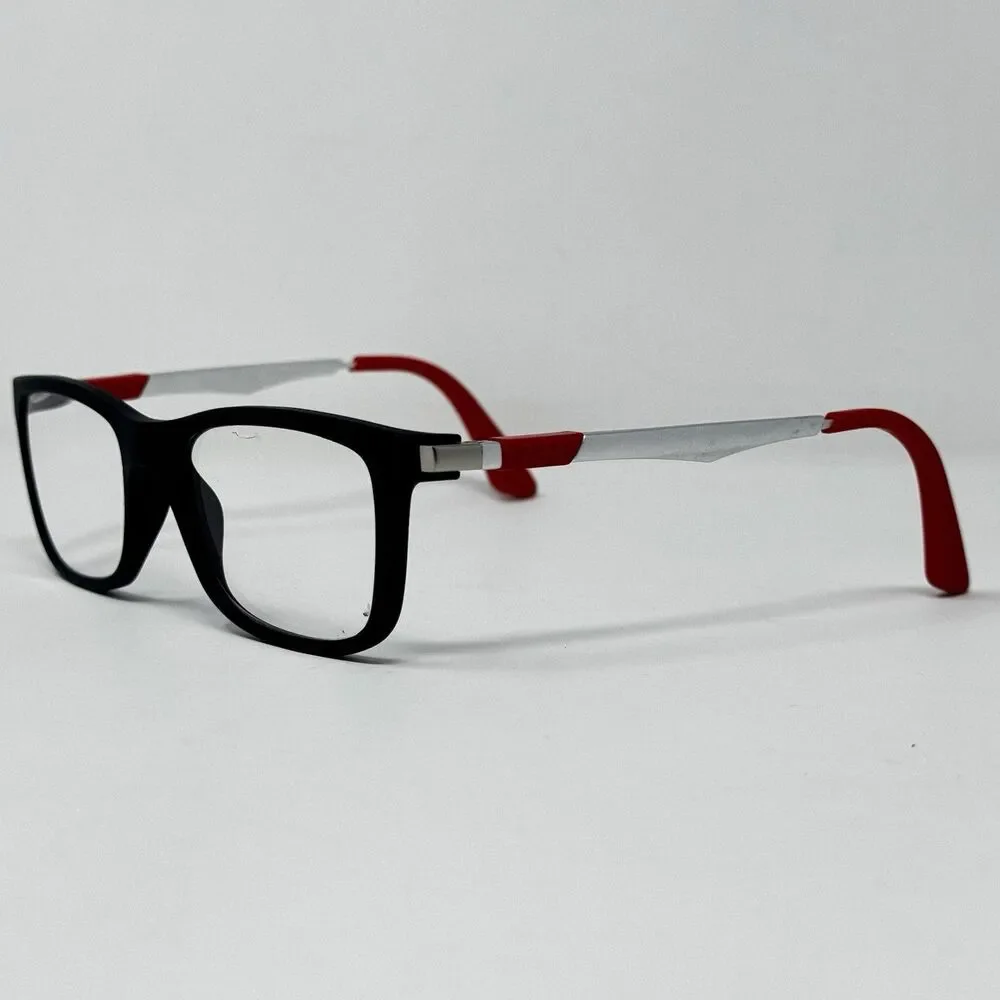 Ray-Ban RB1549 3652 Matte Black Red Eyeglass Frames 48-16-125 Authentic (A)